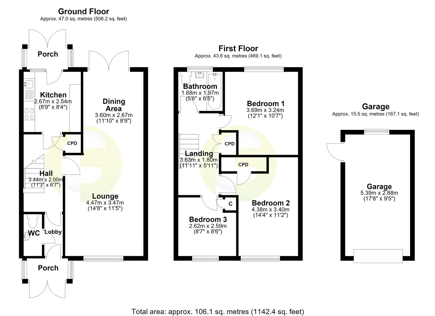 Floorplan.Aldwych Drive, North Shields